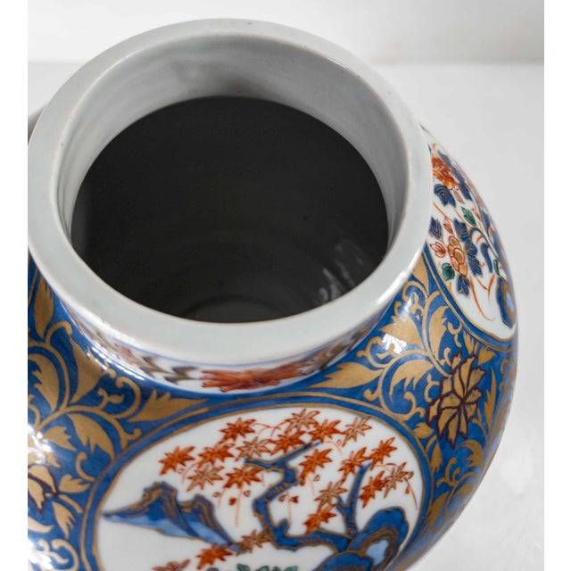 19th Century Japanese Imari Polychrome Baluster Form Vase in Chinoiserie Taste For Sale - Image 12 of 18