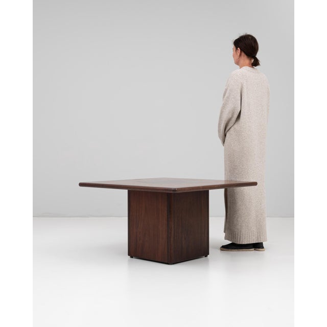 Mid-Century Modern 1970s Danish Modernist Pedestal Coffee Table For Sale - Image 3 of 18