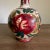 Vintage Small Ceramic Hand Painted Rose Floral Lamp For Sale - Image 4 of 9