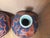 Blue A Pair of Chinese Ceramic Vase Ming Dynasty Xuande Marked Blue Ground Famille Verte Porcelain Tianqiu Vase Hand Painted Dragon Pattern For Sale - Image 8 of 16