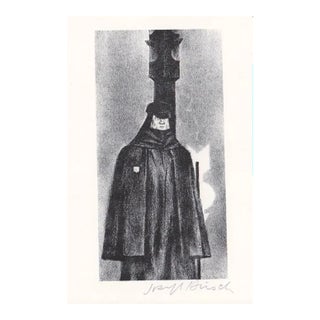 1948 Joseph Hirsch the Law Lithograph For Sale