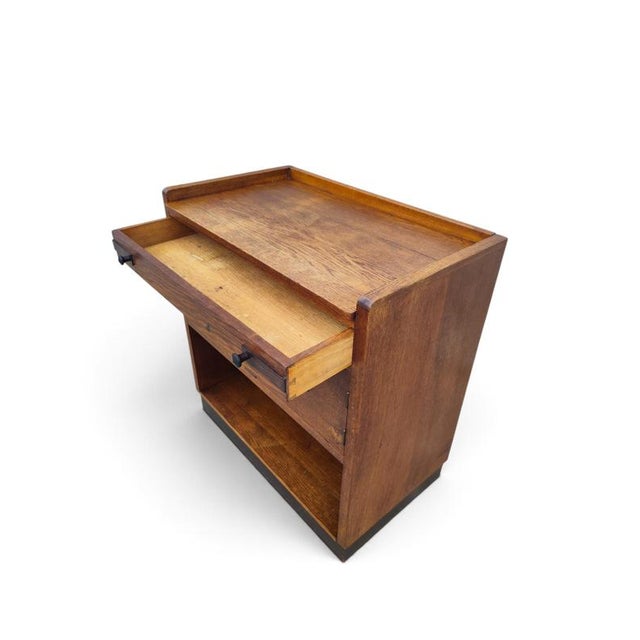 Wood Amsterdam School Oak Cabinet For Sale - Image 7 of 10