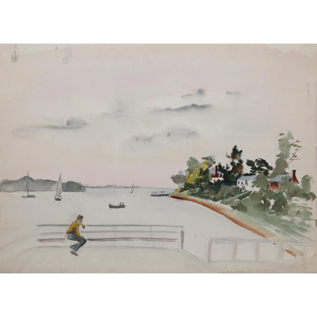 Contemporary Eve Nethercott, Late Summer (P6.10), Watercolor on Paper For Sale - Image 3 of 3