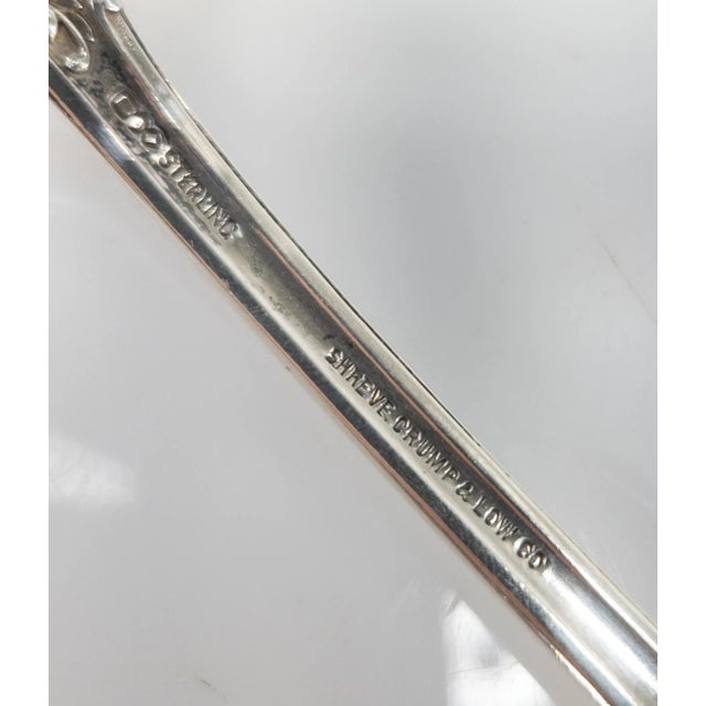 Late 19th Century Sterling Silver Dominick & Haff Salad Servers - 2 Piece Set For Sale - Image 11 of 12