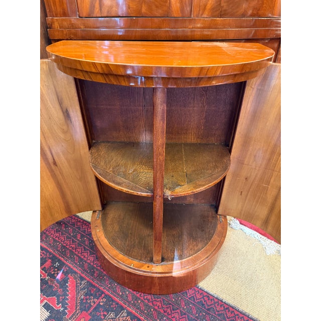 Biedermeier Demi Lune Half-Cabinet For Sale - Image 11 of 16