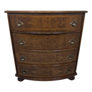 Chest of Drawers with Walnut Marquetry For Sale