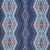 Contemporary Sample - Schumacher Bayeta Embroidery Fabric in Blue & Red For Sale - Image 3 of 3