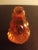 Contemporary Vintage Carved Amber Carnelian Figurine For Sale - Image 3 of 5