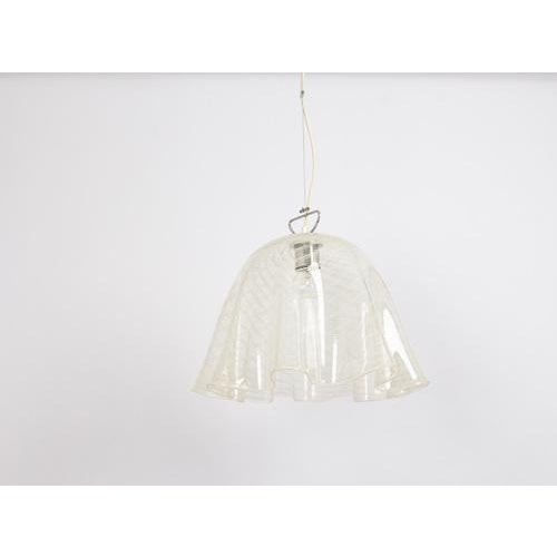 Gold Large Pendant Light attributed to Kalmar-Fazzoletto, Austria, 1970s For Sale - Image 8 of 15