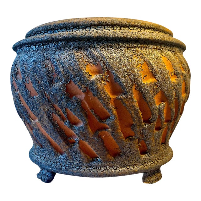 Vintage Artisan Mid-Century Ceramic Pottery Pot For Sale