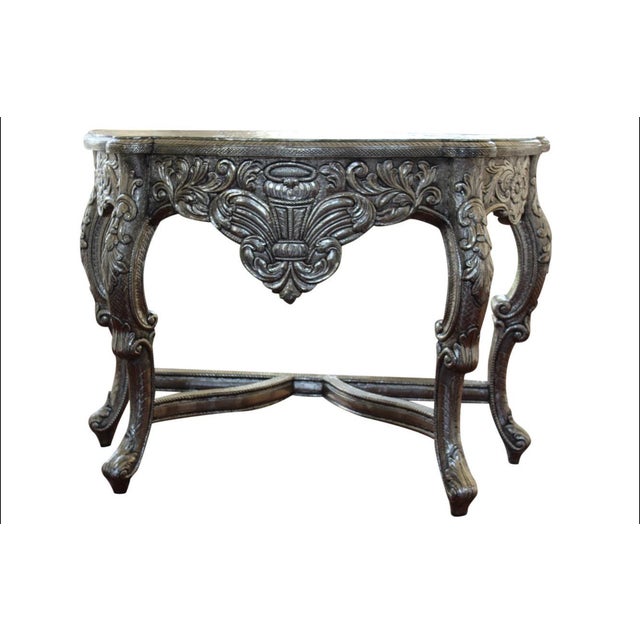 Ancient Persian style dresser used by queens. This masterpiece is handcrafted and has quirky blackened Silver metal...