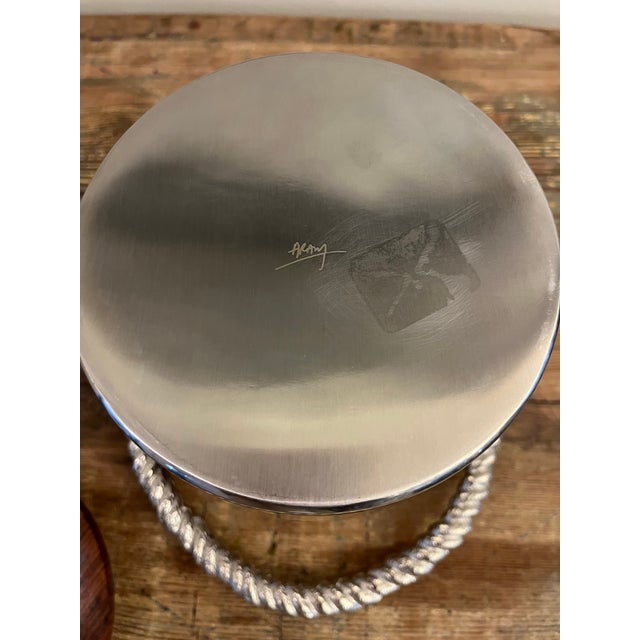 2000 - 2009 Michael Aram Rope Ice Bucket For Sale - Image 5 of 5