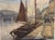 Jean Darignan, Fishing Boat, Oil Painting on Canvas, in Very Good conditions. Designed 1950 to 1959 This piece is designed...