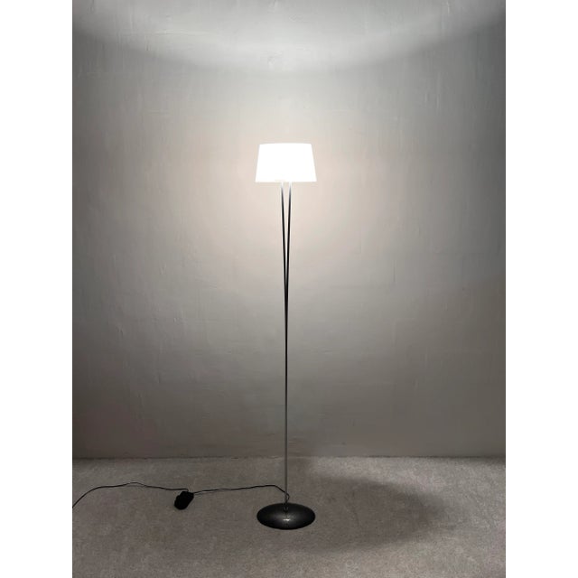 Gray Valerio Bottin Vitt Terra Series Murano and Steel Floor Lamp for Foscarini For Sale - Image 8 of 13