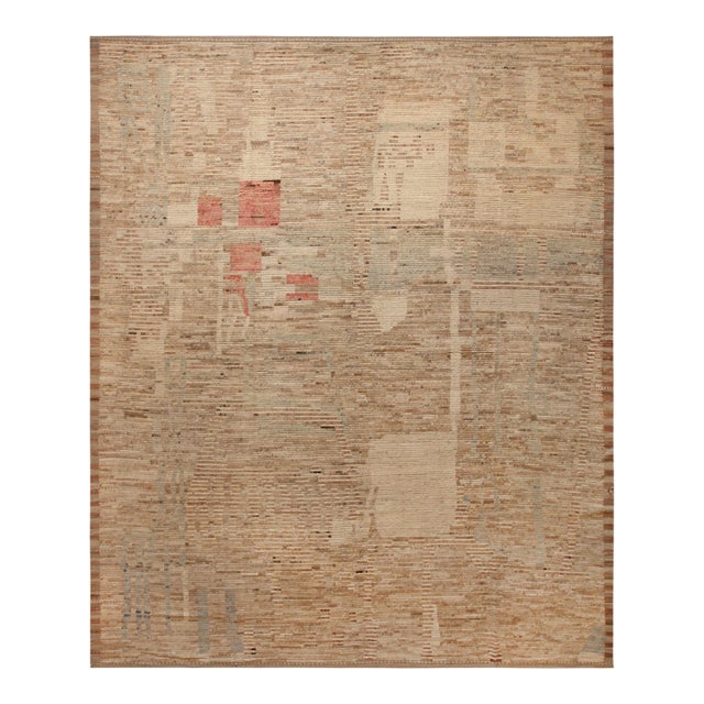 Nazmiyal Collection Large Modern Decorative Rug For Sale