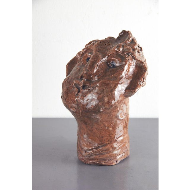 Adriano Tuninetto, Expressionist Sculpture of Demon, 1960s, Terracotta For Sale - Image 9 of 13