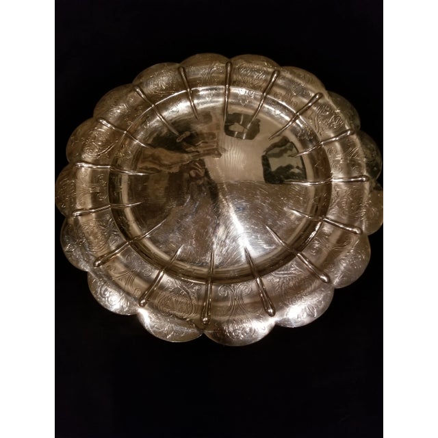 Beautiful 1890's heavy silver plated tazza by the famous Elkington company. Amazing details and quality.