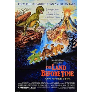 Vintage 1988 the Land Before Time Movie Poster, 1988 For Sale