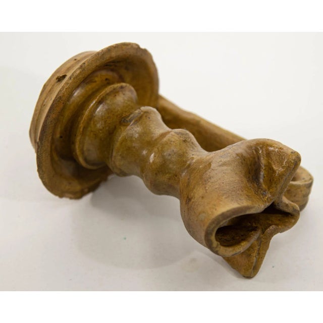 Antique Islamic Persian Nishapur Style Ceramic Glazed Oil Lamp For Sale - Image 12 of 13