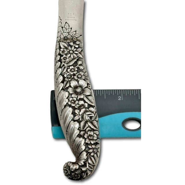Outstanding & Fine Large Antique Signed Tiffany & Company Sterling Silver Letter Opener - Circa 1890s For Sale - Image 17 of 18