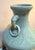 Chinese Chinese Celadon Porcelain Elephant Head Vase W/ Wood Stand For Sale - Image 3 of 7