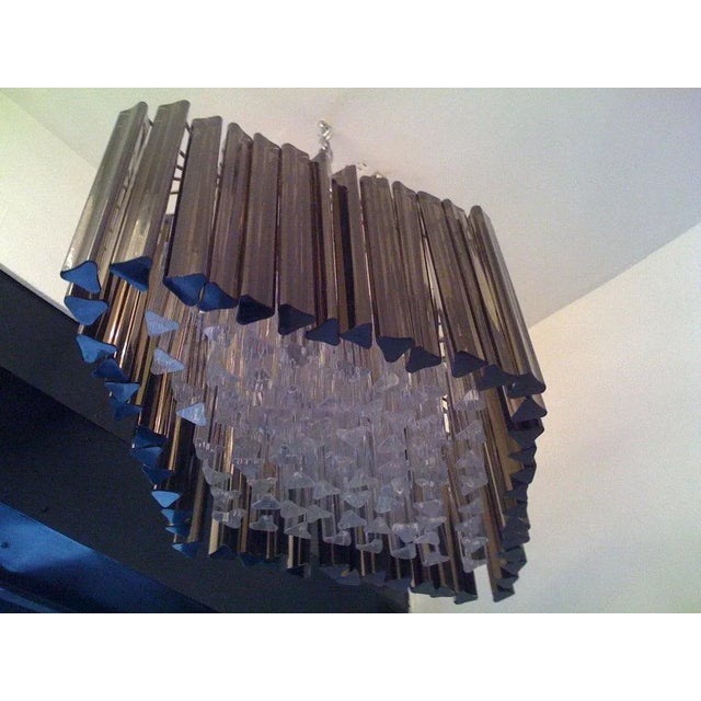 Metal Venetian Prism Chandelier For Sale - Image 7 of 11