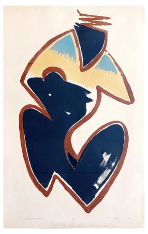 Man Ray, Abstract Composition, Original Chromolithograph, 1960