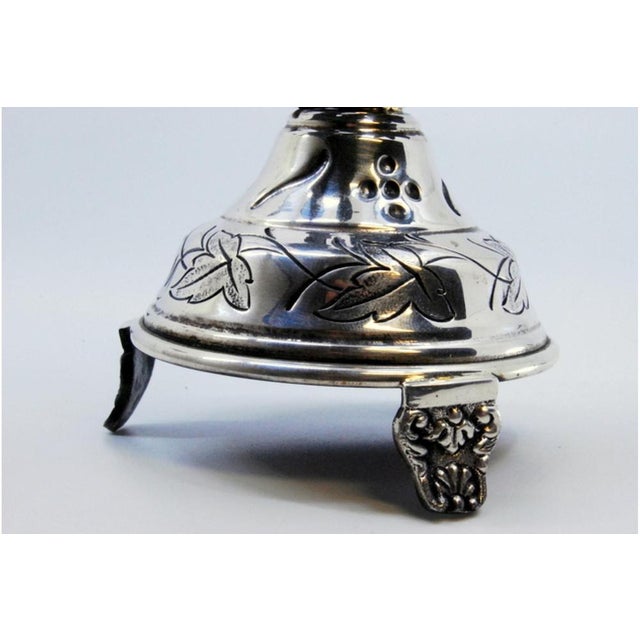 Silver Toothpick Holder with Chalice For Sale - Image 3 of 8