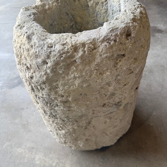 White Antique Limestone Trough 5126a For Sale - Image 8 of 9