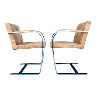 Mies Van Der Rohe Brno Flat Bar Chairs by Palazzetti For Sale