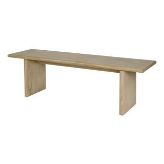 Halmstad 64 in. W Wood Dining Bench, Light Oak For Sale