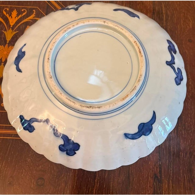 Antique Japanese Imari Porcelain Plates with Scalloped Edge, 1900, Set of 2 For Sale - Image 15 of 16