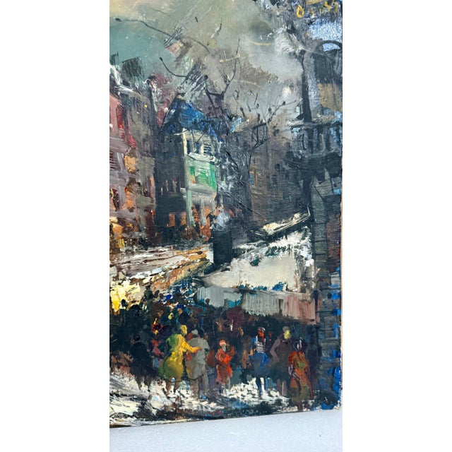 Oliver Foss, Expressionist Oil Painting Paris Scene View Architectural Visionism Olivier Foss For Sale - Image 10 of 13