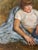 Late 20th Century Egg Tempera & Gold Leaf Painting on Wood “Nicholas” by Valeria Mariscal For Sale In Miami - Image 6 of 9