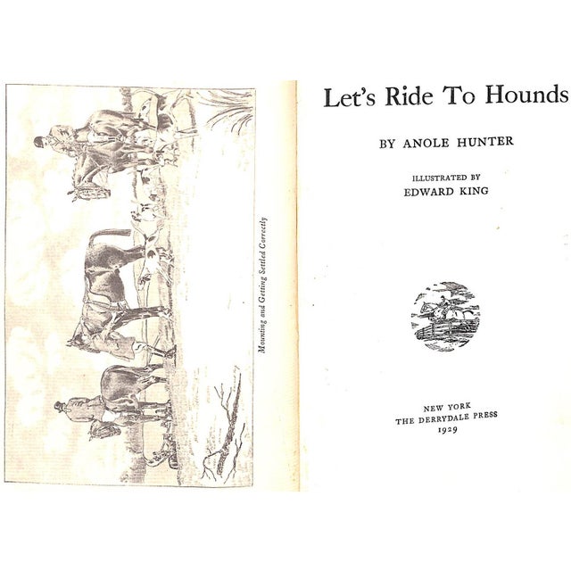 Traditional "Let's Ride to Hounds" 1929 Hunter, Anole For Sale - Image 3 of 8