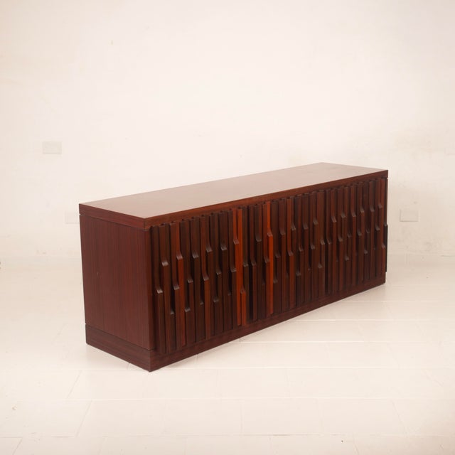 Gaetano Scultura 99 Padouk Wood Sideboard by Luciano Frigerio for Frigerio di Desio For Sale - Image 11 of 18