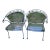 Vintage 50s Russell Woodard Wrought Iron Mesh Barrel Armchairs - A Pair, Attributed For Sale