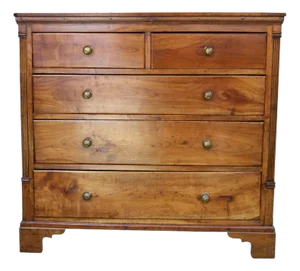 Large Antique Five Drawers Chest