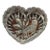 Vintage Crystal Heart-Shaped Trinket Dish For Sale