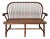 1980s Traditional Bow-Back Windsor Style Amish Bench For Sale