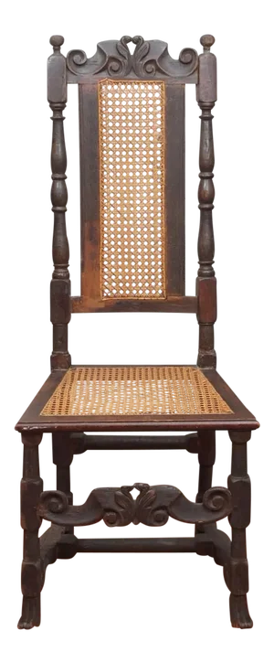 17th Century Cane and Oak Side Chair