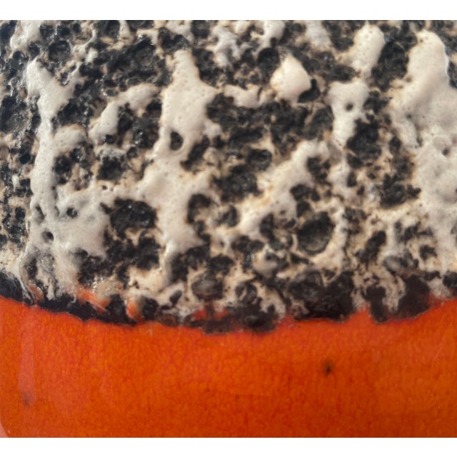 Ceramic Orange Glazed Fat Lava Oval Vase by Trude Carstens for Carstens Tönnieshof, 1970 For Sale - Image 7 of 8