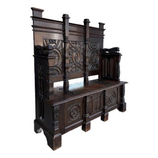 A Medievel Style Gothic Bench For Sale