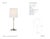 Thomas O'Brien by Visual Comfort Signature Bryant Large Table Lamp in Antique Nickel with Linen Shade Designer: Thomas...
