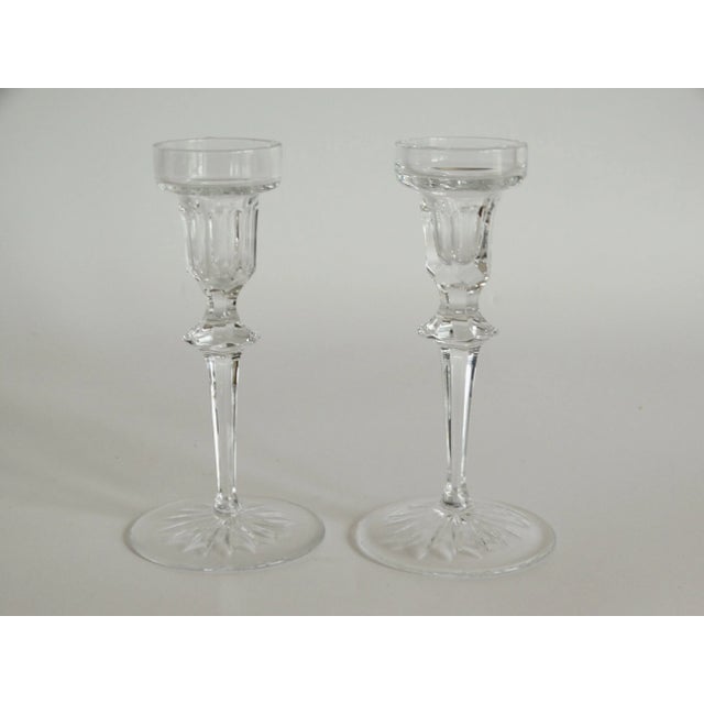 1970s 1970s Rogaška Cut Crystal Candlesticks - A Pair For Sale - Image 5 of 5