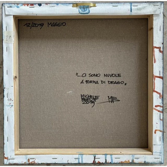 Michele Berlot, \.ci sono nuvole a forma di drago, Mixed Media on Canvas, 2019 For Sale - Image 9 of 10