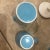 Ceramic Vintage Mid-Century Modern Sky Blue Coffee Set- 8 Pieces For Sale - Image 7 of 11