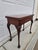 Wood Square Ball and Claw Crotch Mahogany Flip Top Console Game Table For Sale - Image 7 of 17