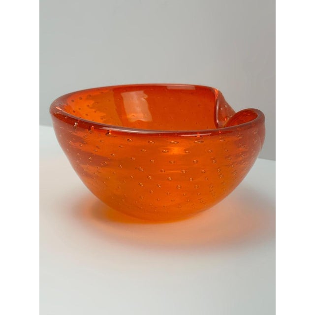 Glass Murano Bullicante Glass Bowl by Gino Cenedese, 1960s For Sale - Image 7 of 10