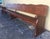 20th Century Monumental Church Walnut Bench Settee, Restored For Sale - Image 4 of 8